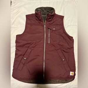 Carhartt Maroon Quilted Vest